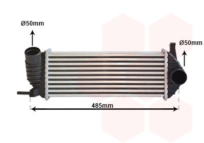 VAN WEZEL Интеркулер 43004471